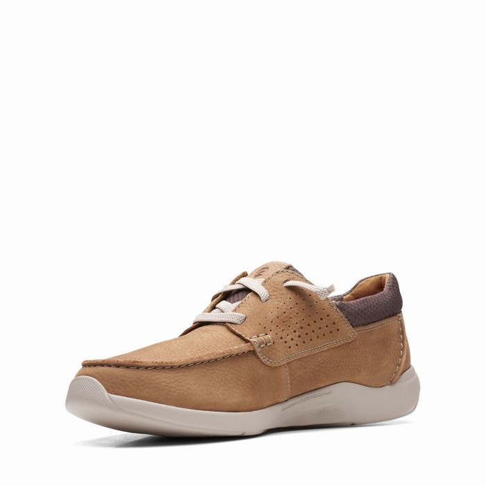 Baskets Clarks Gorwin Moc Homme Marron Foncé | 5WAT6EIL