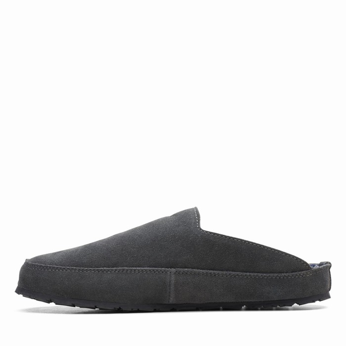 Chaussons Clarks Mormile Slate Homme Grise | QELFPBN1