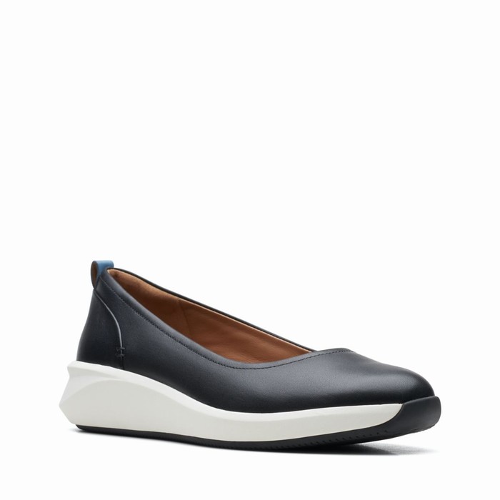 Chaussures Plates Clarks Un Rio Vibe Femme Noir | APTAGCSW