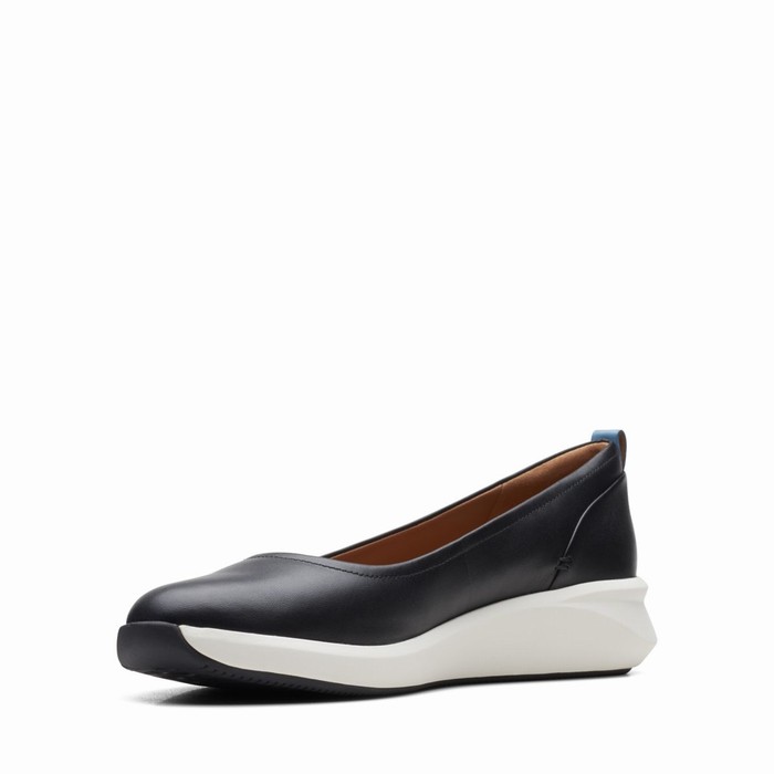 Chaussures Plates Clarks Un Rio Vibe Femme Noir | APTAGCSW
