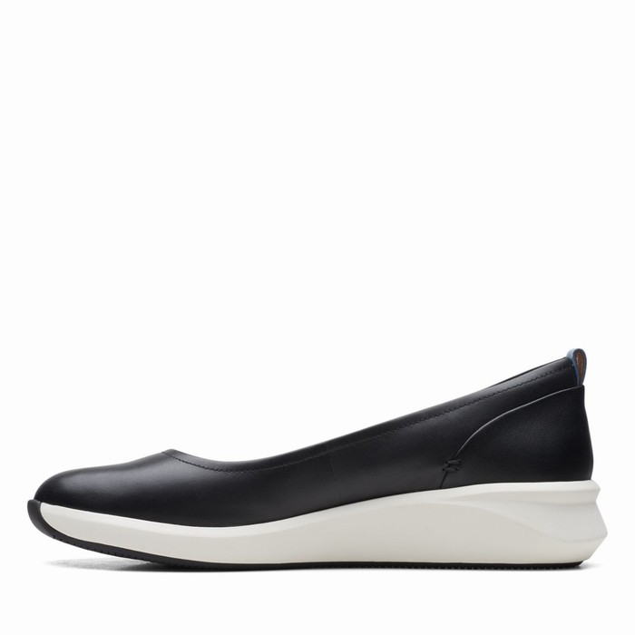 Chaussures Plates Clarks Un Rio Vibe Femme Noir | APTAGCSW