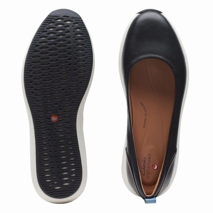 Chaussures Plates Clarks Un Rio Vibe Femme Noir | APTAGCSW