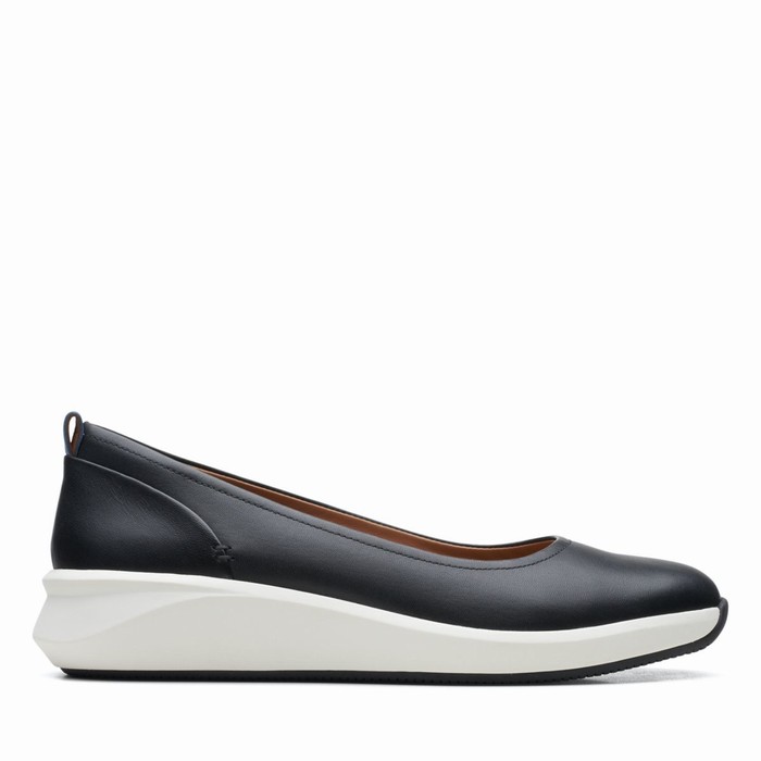 Chaussures Plates Clarks Un Rio Vibe Femme Noir | APTAGCSW