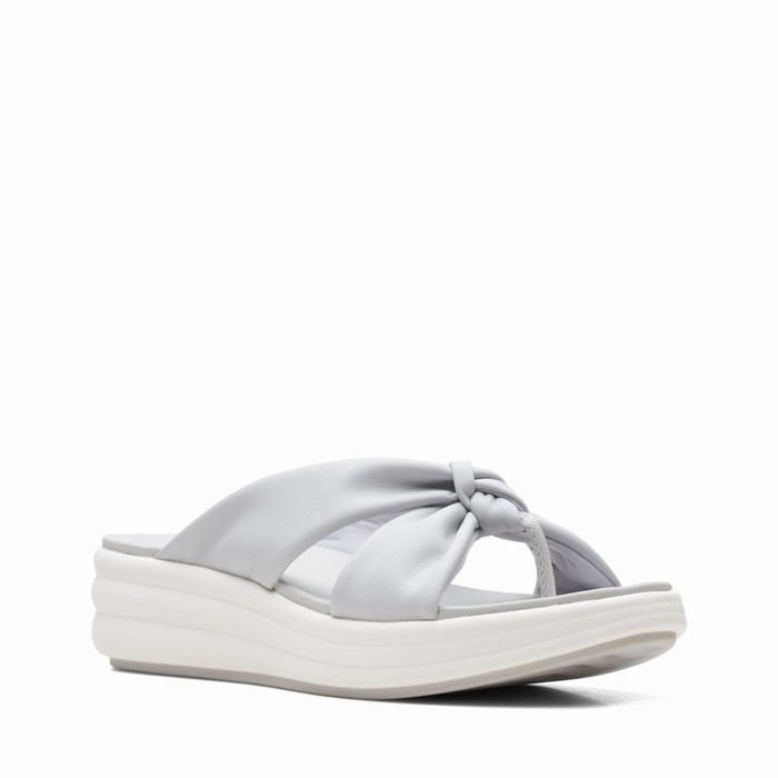 Sandales Clarks Drift Ave Femme Grise Clair | D1L9WKMP