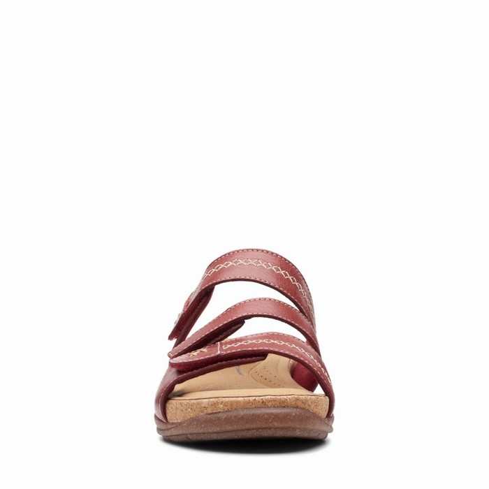 Sandales Clarks Roseville Bay Femme Rouge | IKL2HBBE