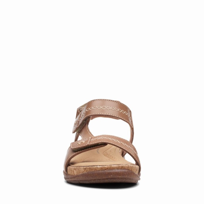 Sandales Clarks Roseville Mae Femme Marron Clair | T7ZYZCM3